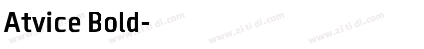Atvice Bold字体转换
